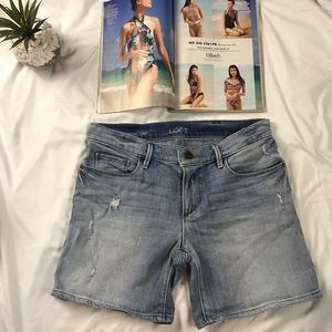 LOFT Blue Jean Shorts Size 26/2